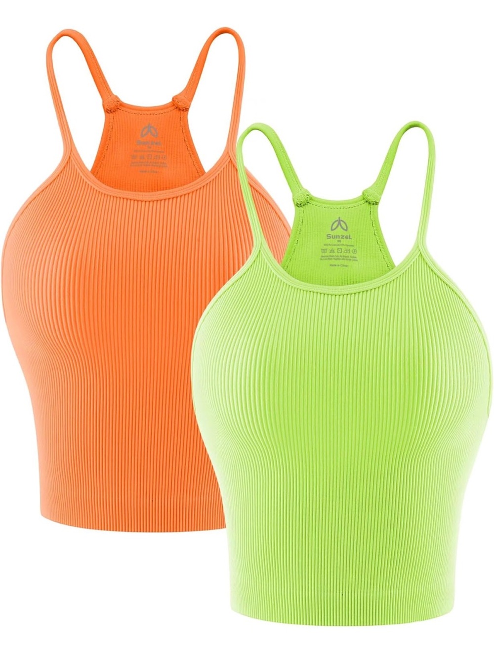 🧡 Sunzel 💚 Ribbed tank 2pc set - Picture 2 of 10